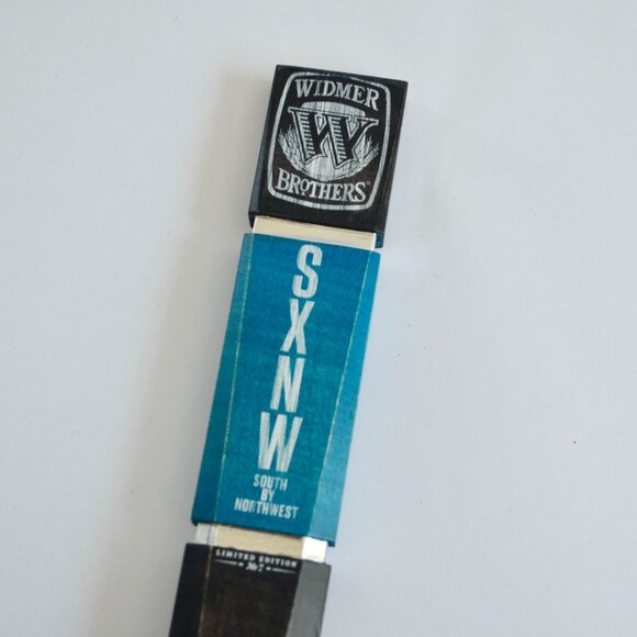 Widmer Brothers SXNW South by Northwest Beer Tap Handle Wood 11" Ale - Picture 2 of 5